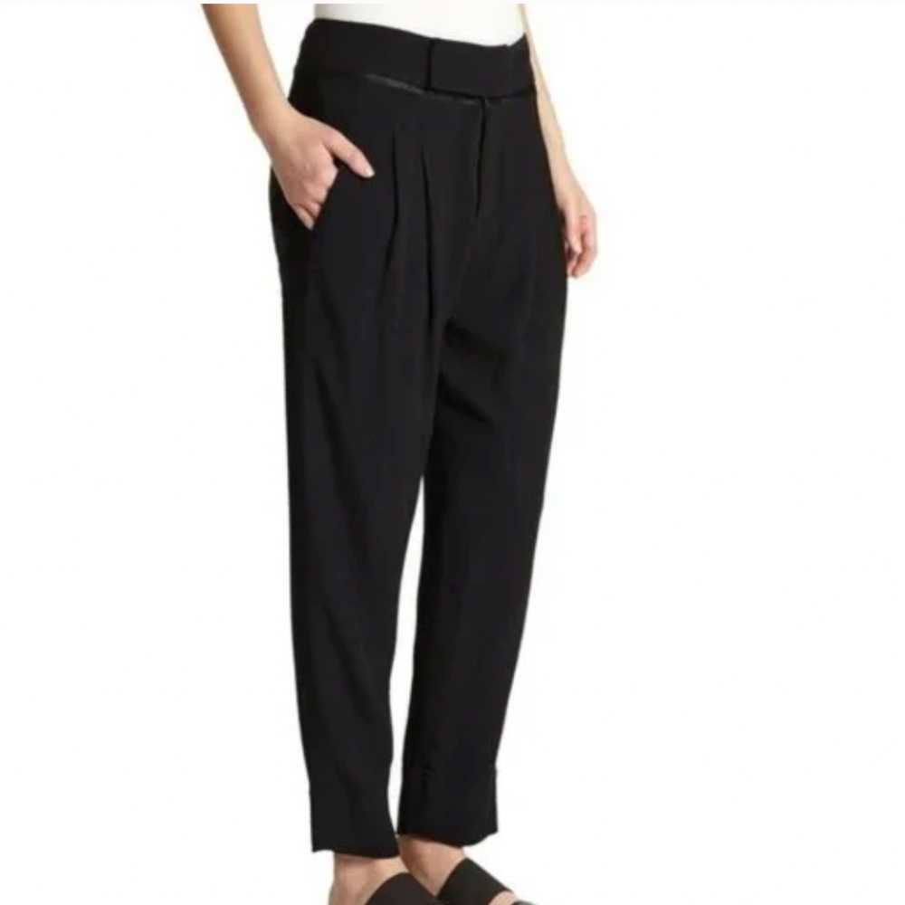 Helmut Lang Viscose/Rayon Slouchy Pant with Tapered Leg- SZ 0 (fits like2)